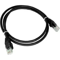 Avizio KKU6ACZA0.5, 0,5 m, Cat6a, U/UTP (UTP), RJ-45, RJ-45, Schwarz
