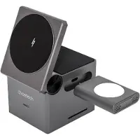 Choetech T632-F 3-in-1 15W induktives Ladegerät (schwarz)