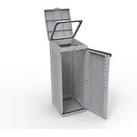 Markenlos Abfalltrennsystem EcoCab 1 - Kunststoff, Grau