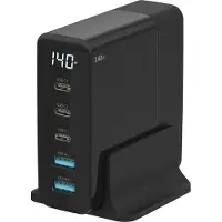 Sitecom 140W GaN-Stromversorgungs-Desktop-Ladegerät mit LED-Bildschirm