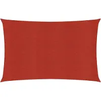The Living Store Sonnensegel 160 g/m² Rot 2,5x4,5 m HDPE