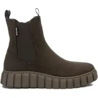 Refresh für Damen. 17024903-KAKI Stiefelette 170249 grünlich braun (36), Wohnung, 1 bis 3 cm, Reißverschluss, Lässig