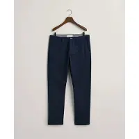 Gant für Herren. 1505220 Slim Fit Tech Prep navy Chino-Hose (33/36), Lässig, Baumwolle, Bio-Baumwolle