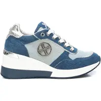 Xti Damenschuhe Schnürschuhe Blau Freizeit