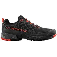 La Sportiva Akyra II Gtx, Trailrunningschuhe, Herren - 999322 Black/Cherry Tomato/13 UK / 48