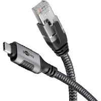 Goobay Ethernet-Kabel USB-C 3.1 auf RJ45, 1 m