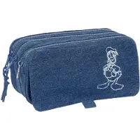 Safta Large Triple Donald Denim Federmäppchen