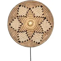 Good&Mojo Wandlampe Andros, natur/weiß, Stecker, Ø 45 cm