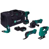 Vonroc Werkzeugsatz VPower 20V – 4.0Ah | Inkl. 2 Akku’s und Ladegerät
