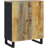 vidaXL Sideboard 60x33x75 cm Altholz Massiv