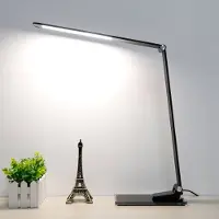 Aluminor LED Schreibtischlampe Starglass, dimmbar, schwarz, für Arbeitszimmer / Büro, Aluminium, Modern, LED Tischlampe