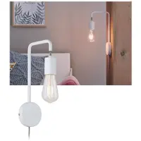 Paulmann Calvani Wandleuchte mit Kabel u. Schalter