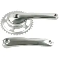 Gazelle Crankset Linea 38T Aluminium / Stahl Silber