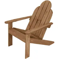 ML-Design ECD Germany Adirondack-Stuhl aus Tannenholz Massiv, 92,5x70x89 cm, Braun, Gartenstuhl mit Rückenlehne & Armlehnen, Holzstuhl ergonomisch, Wetterfest