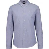 Tommy Hilfiger Langarmhemd "TJM Slim Stretch Oxford" mit Flaglabel auf der Brust