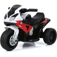Vrooomy BMW S1000RR Kinder Elektro-Motorrad 6V (1–3 Jahre) – Offiziell Lizenziert, LED-Scheinwerfer & 3 Räder – Mini Elektromotorrad für Kinder – Rot