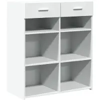 vidaXL Sideboard Weiß 80x42,5x93 cm Holzwerkstoff