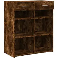vidaXL Sideboard Räuchereiche 80x42,5x93 cm Holzwerkstoff
