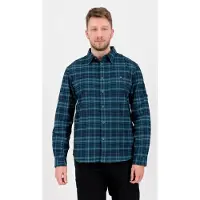 Deproc Active Outdoorhemd "DENVER E MEN", Herren, Gr. S (48), Normalgrößen, blau (blau, navy, check), Web, 93% Polyamid, 7% Elasthan, regular fit, Hemden Outdoorhemd, auch in Großen Größen erhältlich