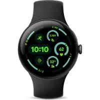 Google Pixel Watch 3 - Smartwatch - 45mm Actua-Bildschirm - Schwarz