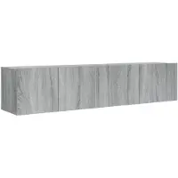 vidaXL 2-tlg. TV-Schrank-Set Grau Sonoma Holzwerkstoff