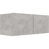 Möbelando TV-Board "Pretzier" aus Spanplatte in Betongrau. Abmessungen (B/H/T) 80x30x30 cm