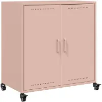 vidaXL Sideboard Rosa 68x39x72 cm Stahl