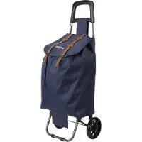 Colombo Einkaufstrolley aus Stahl mit wasserdichter Tasche Smart - Blau