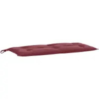 vidaXL Gartenbank-Auflage Melange Weinrot 100x50x7 cm Stoff