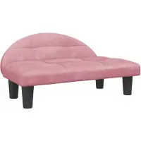The Living Store Hundebett Rosa 70x52x30 cm Samt
