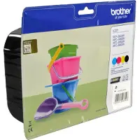 Brother LC-221, Standardertrag, Schwarz, Cyan, Magenta, Gelb, 4 Stück(e), 260 Seiten, 260 Seiten, Multipack