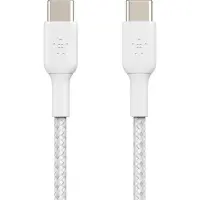 Belkin USB-Kabel "Geflochtenes BOOST CHARGE", weiß, 200cmcm, Kabel, USB-C / USB-C, USB-Kabel