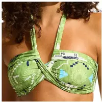 Seafolly - Women's Kasbah Halter Bandeau - Bikini-Top Gr 34 bunt