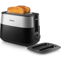 Philips Daily Collection HD2517/90, 2 Scheibe(n), Schwarz, Silber, Metall, Drehregler, 900 W, 230 V