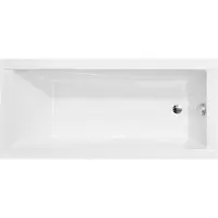Plazan Aqua | Besco Badewanne - 180 X 80 Cm - Antibakterielle Beschichtung - Acrylmaterial - Rechteckige Badewanne - mit Siphon