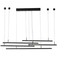 Azzardo Merlo Leuchte Schwarz 180x200 cm höhenverstellbar LED-Fassung 3000K IP20