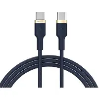 Vayox Ladekabel Premium Line VA0062 | 1m | 2x USB-C | Blau/Gold