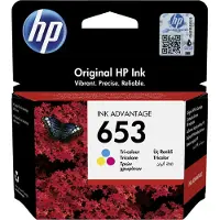 HP 653 Cyan/Magenta/Gelb Original Advantage-Druckerpatrone, Standardertrag, Cyan, Magenta, Gelb, Tinte auf Farbstoffbasis, 5 ml, 1 Stück(e), Kombi-Packung