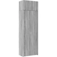 vidaXL Hochschrank Grau Sonoma 70x42,5x225 cm Holzwerkstoff