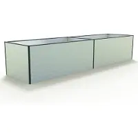 GFP 387 x 99 x 77 cm Hochbeet, Aluminium eloxiert - (GFPV00407)