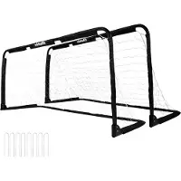 VirtuFit klappbares Fußballtor 90 x 60 cm 2er-Set Schwarz