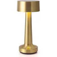 Luxus Europe - Tischlampe Touch Sara Gold - Kabellose LED-Tischlampe für den Innenbereich – USB-C wiederaufladbar