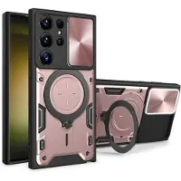 Techsuit CamGuard Pro Back Cover Hülle für Samsung Galaxy S23 Ultra - Roségold