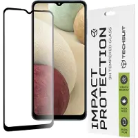 Techsuit Full Cover Impact Protection Displayschutzfolie fr Samsung Galaxy A02/A12/A32 5G/M12 - Schwarz