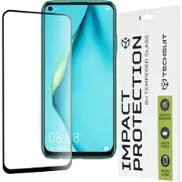 Techsuit Full Cover Impact Protection Displayschutzfolie für Huawei P40 Lite - Schwarz