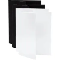 V-Flat World Tischplatte V-Flats - Small (12 "x18") 2x weiß 2x schwarz