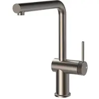 Gessi Inedito, Standard, Gebürsteter Stahl, Nickel, Hebelgriffe, Einzelbild, Typ L, 50 x 50 mm