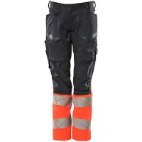 Mascot Damen Hose mit Knietaschen ACCELERATE SAFE Schwarzblau / Hi-vis Rot 42 - 19678-236-10222-76C42 - Schwarzblau / Hi-vis Rot