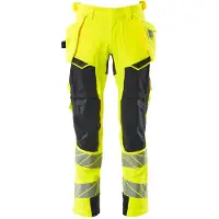 Mascot Herren Hose mit Hängetaschen ACCELERATE SAFE Hi-vis Gelb / Schwarzblau 50 - 19031-711-17010-76C50 - Hi-vis Gelb / Schwarzblau