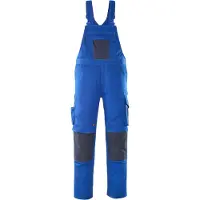 Mascot Leipzig Latzhose mit Knietaschen UNIQUE Kornblau / Schwarzblau 46 - 12069-203-11010-82C46 - Kornblau / Schwarzblau